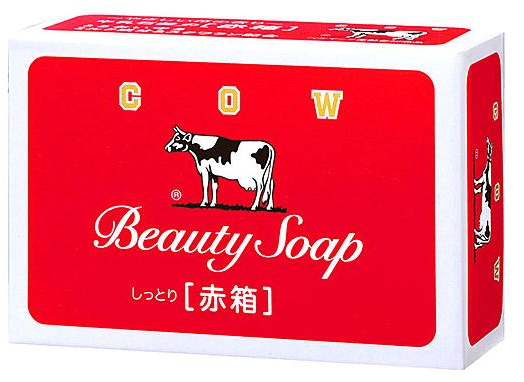 Cow Brand Мыло туалетное молочное увлажняющее с ароматом роз 100 гр