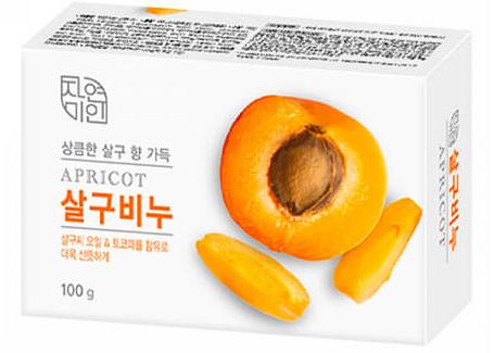 Mukunghwa Rich Apricot Soap Восстанавливающее косметическое мыло с маслом абрикоса 100 гр