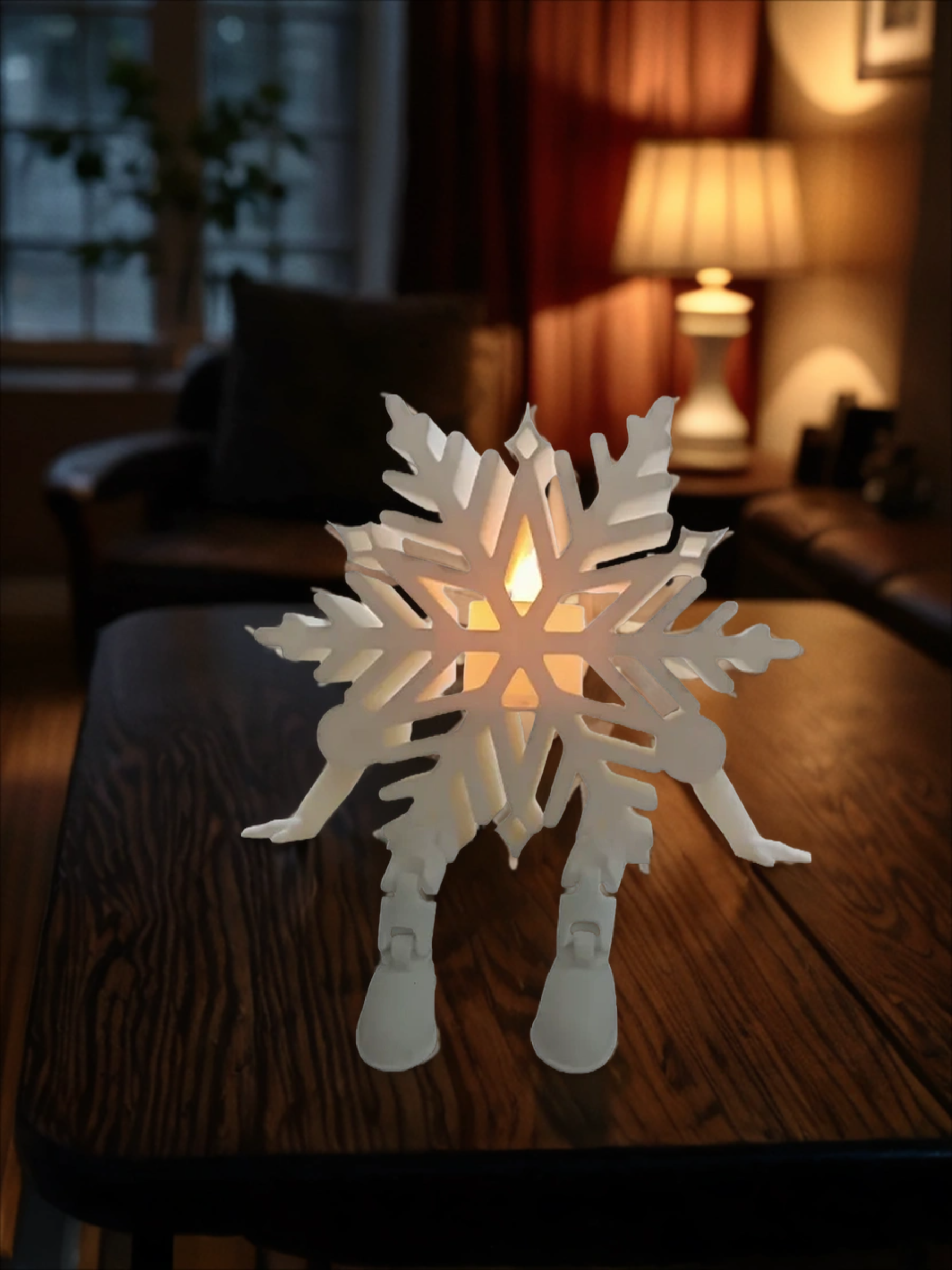 POAC Светильник-подсвечник Снежинка