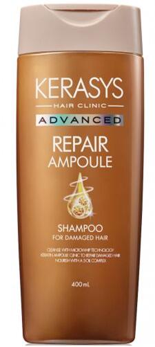 Aekyung Kerasys Advanced Repair Ampoule Шампунь ампульный для поврежденных волос с кератином Интенсивное восстановление 400 мл
