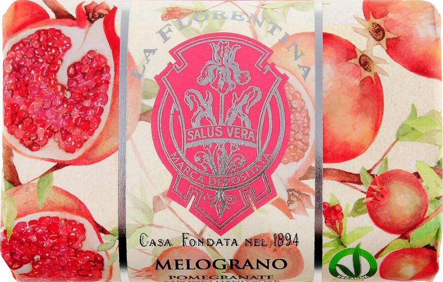 La Florentina Bath Soap Pomegranate Мыло для тела с маслом ши, оливковым маслом и экстрактом Граната 300 гр