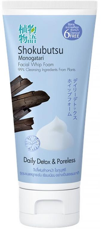 Lion Shokubutsu Пенка-детокс для умывания с углем 100 гр