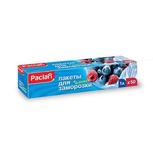 Paclan Пакеты для заморозки с клипсами 18*28 см 1 л 40 шт