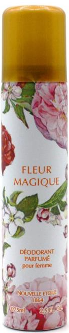 Новая Заря Fleur Magique Дезодорант аэрозольный парфюмированный для женщин Магический цветок 75 мл