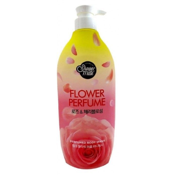 Aekyung Shower Mate Flower Perfume Pink Flower Гель для душа Роза 900 гр