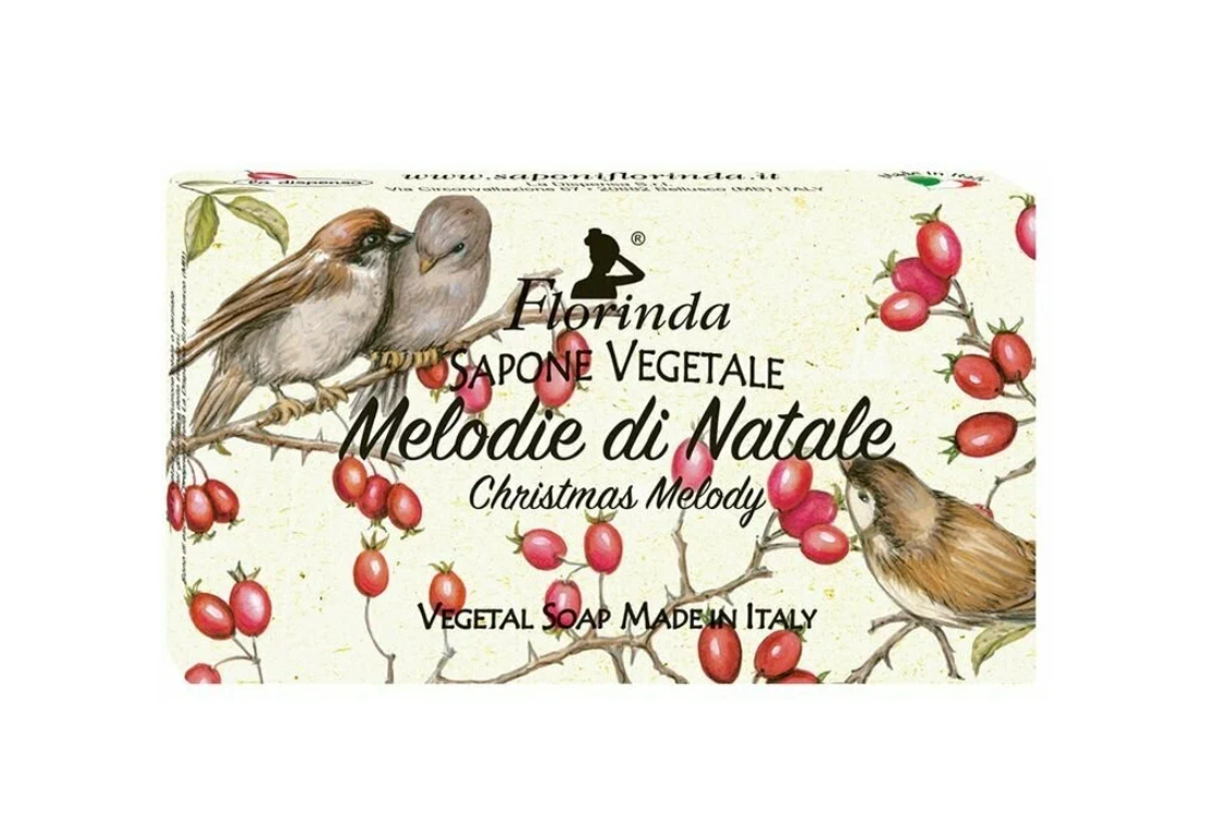 Florinda Vegetal Soap Christmas Melody Мыло натуральное на основе растительных масел Рождественская мелодия 100 гр