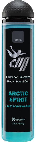 Cliff XXL Artic Spirit Шампунь-гель для душа дезодорирующий 3 в 1 Арктическая свежесть с экстримально освежающим эффектом 300 мл