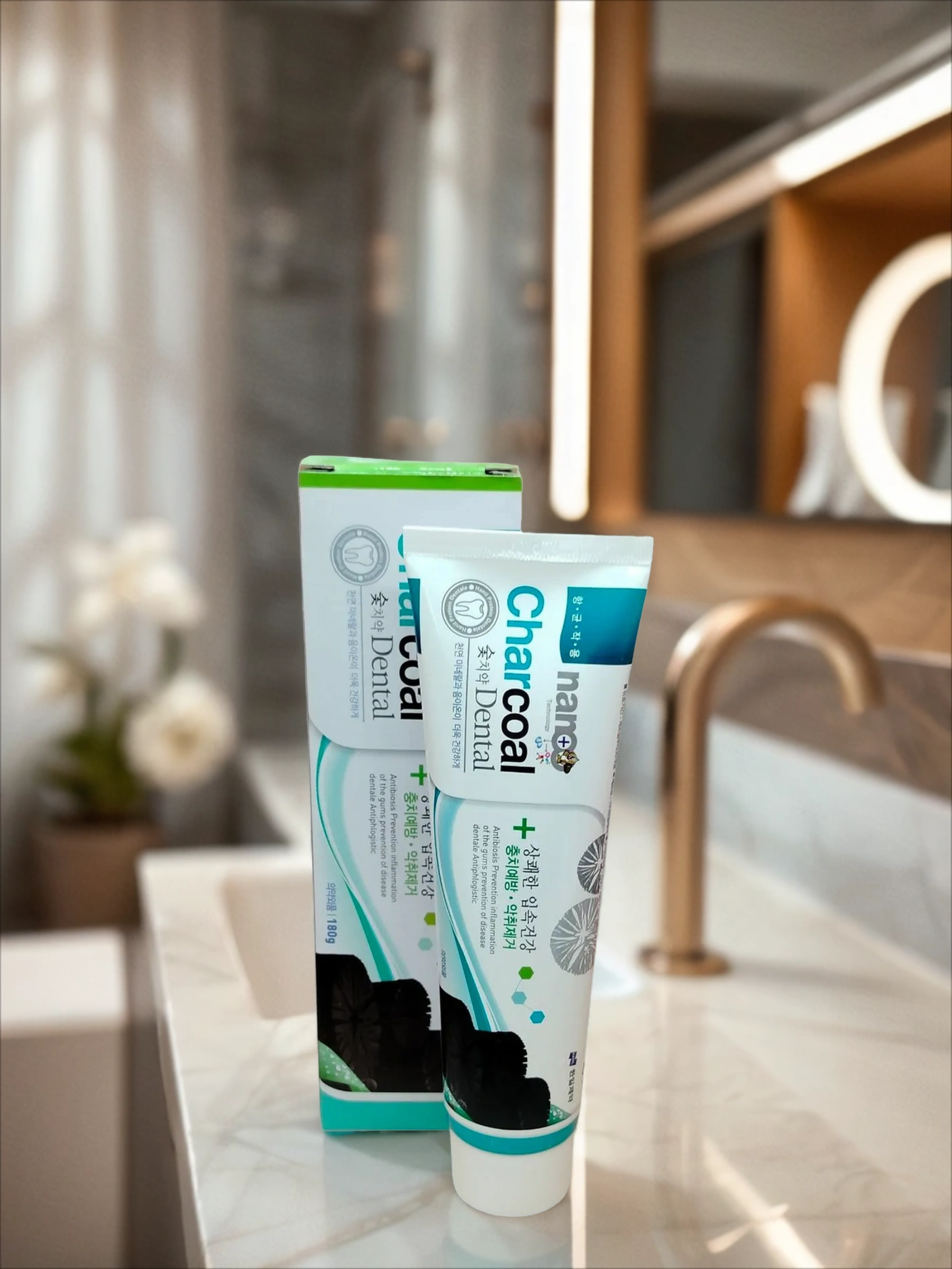 Hanil Charcoal Dental Зубная паста с серебром и бамбуковым углем 180 гр