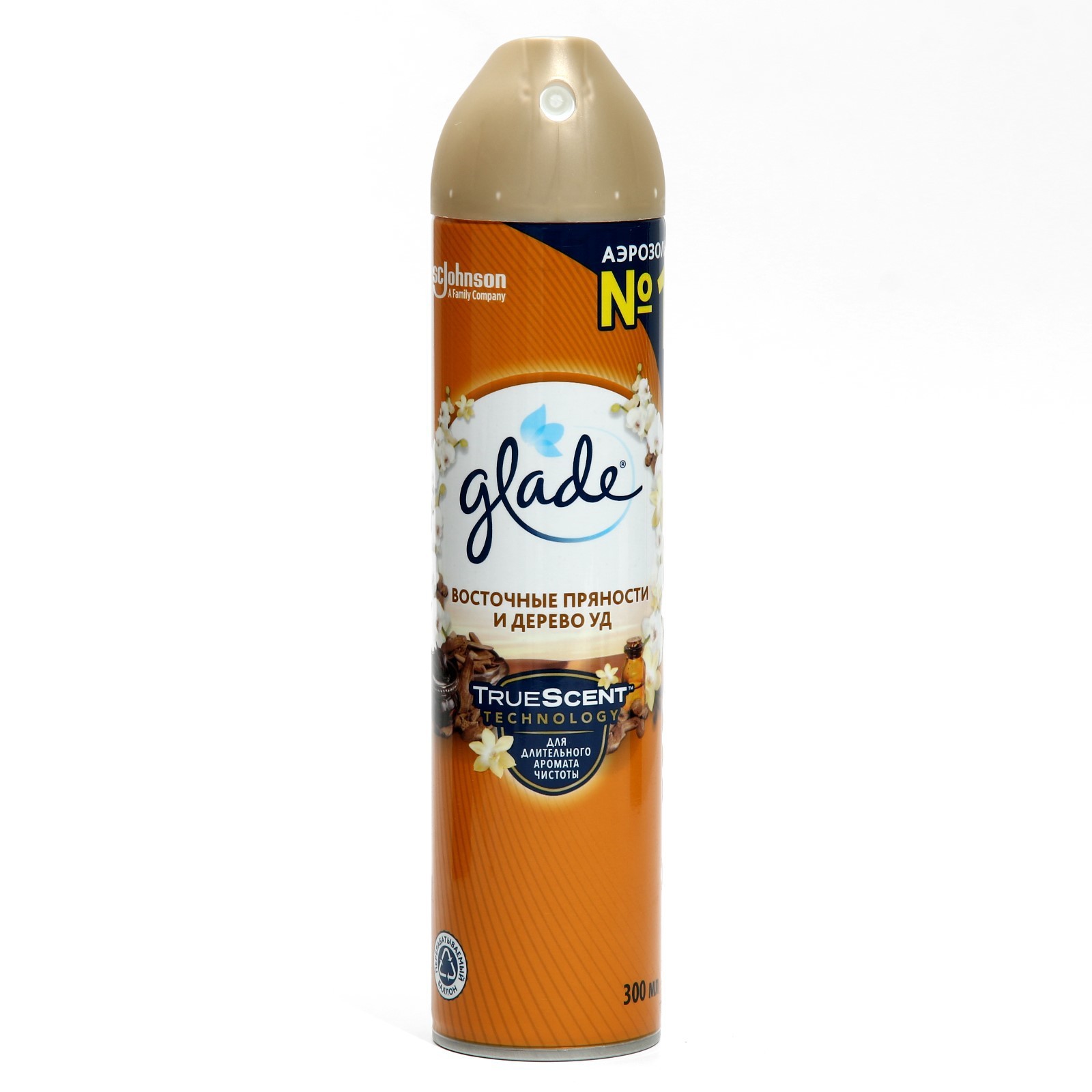 Glade Освежитель воздуха Восточные пряности и дерево уд 300 мл