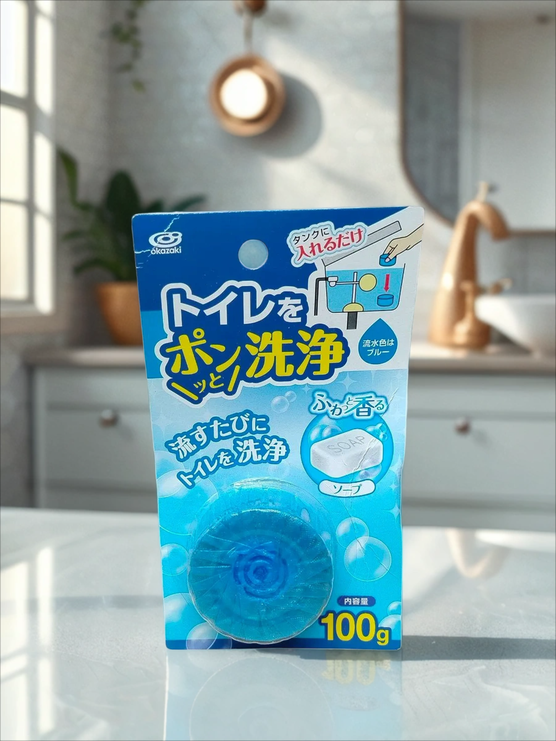 Okazaki Таблетка для сливного бачка с мылом 100 гр