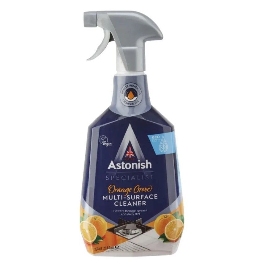 Astonish Specialist Multi-Surface Cleaner Orange Grove Спрей мультифункциональный для всех видов поверхностей Апельсиновая роща 750 мл