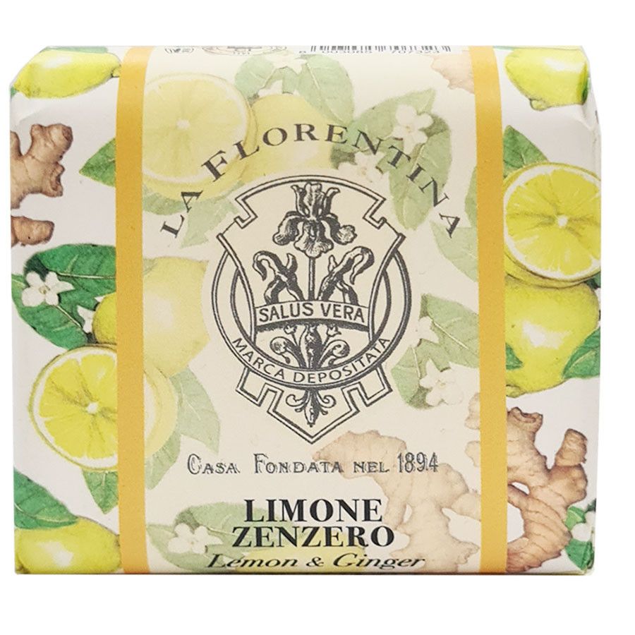 La Florentina Bar Soap Lemon & Ginger Мыло натуральное на основе масел ши и оливы с экстрактами Лимона и Имбиря 106 гр