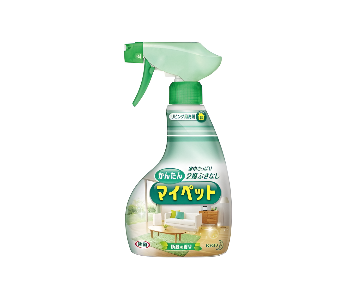 Kao Easy My Pet Спрей чистящий универсальный антибактериальный с ароматом свежей зелени 400 мл