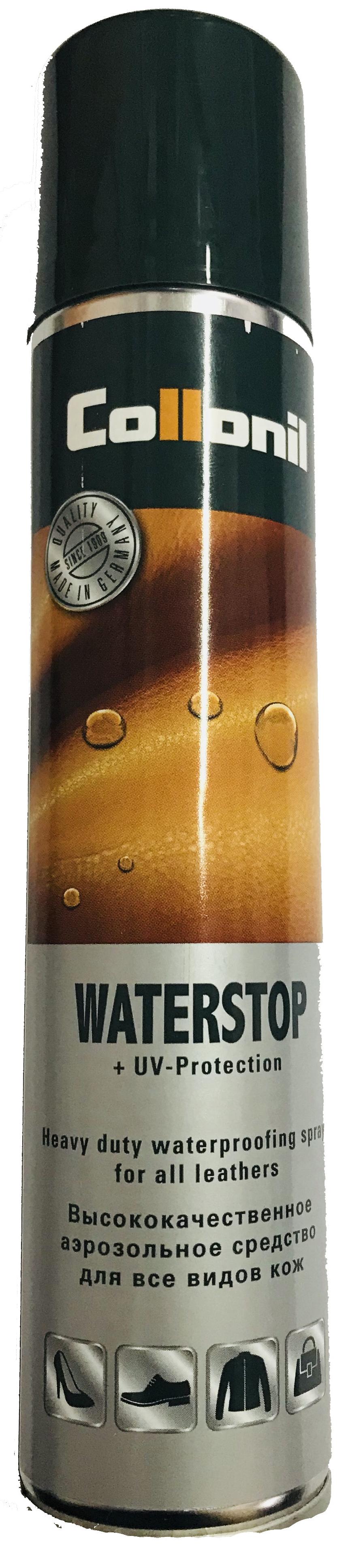 Collonil Waterstop Neutral Аэрозольное средство для пропитки и защиты от воды и ультрафиолетового излучения для всех видов кож Нейтрального цвета 200 мл
