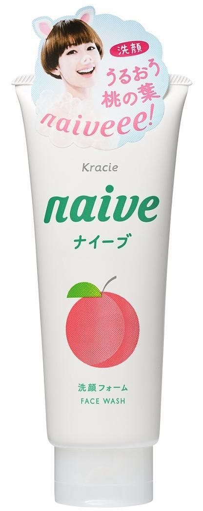 Kracie Naive Пенка для умывания с экстрактом листьев персикого дерева 130 гр