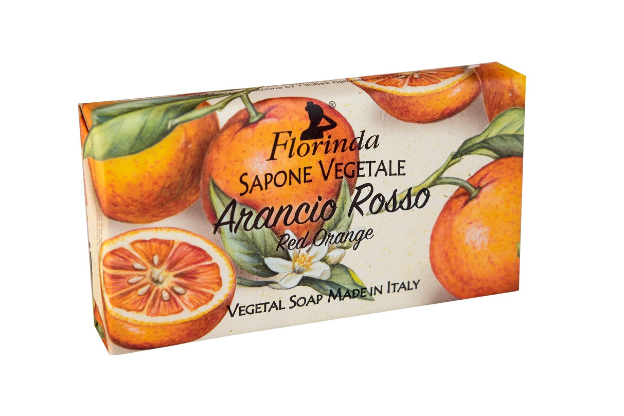 Florinda Vegetal Soap Red Orange Мыло натуральное на основе растительных масел Красный апельсин 100 гр