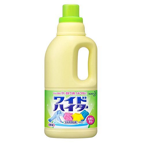 Kao Wide Haiter Жидкий кислородный отбеливатель-пятновыводитель для цветного белья 1000 мл