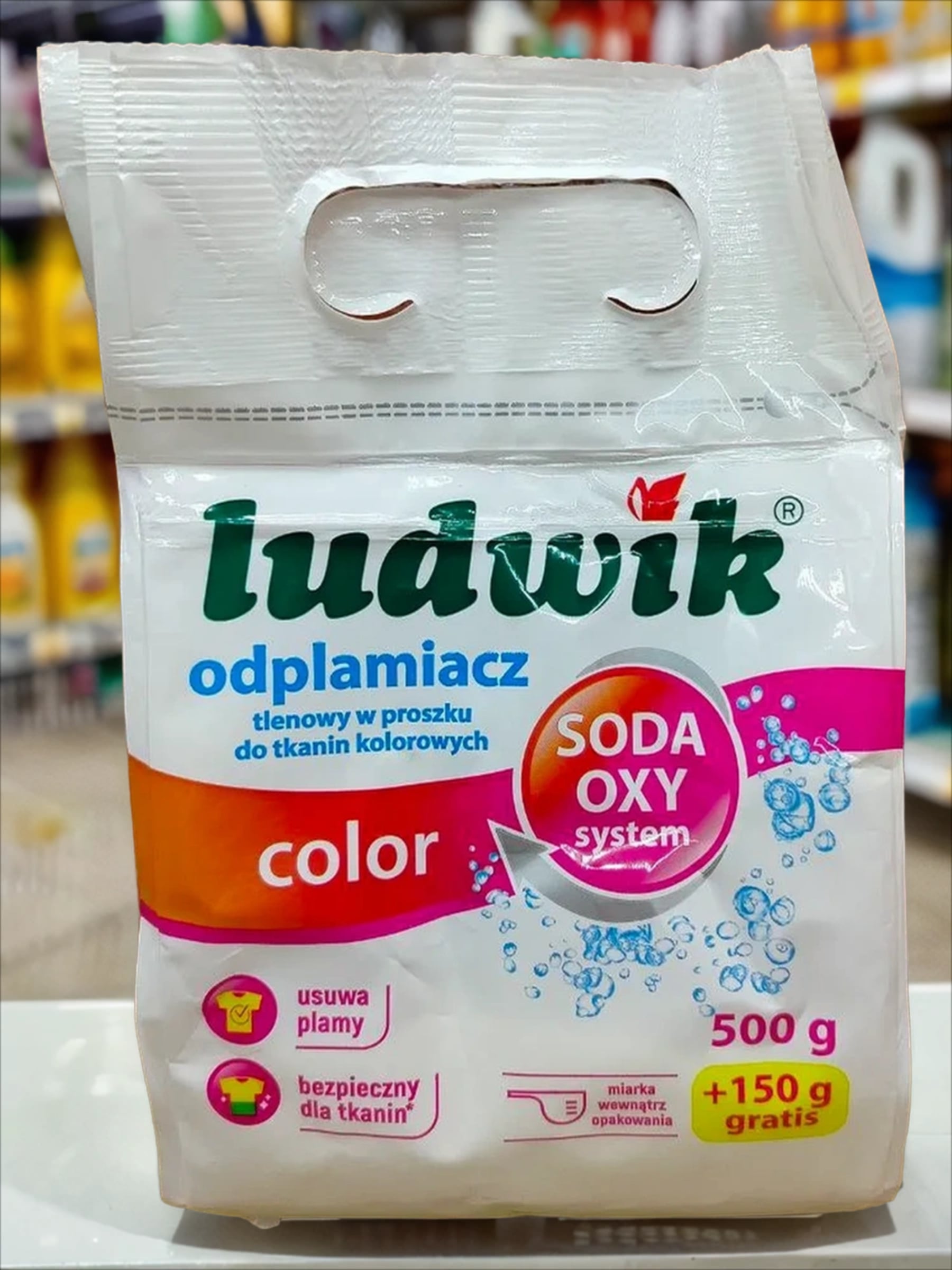 Ludwik Color Кислородный порошковый пятновыводитель для цветных тканей 650 гр