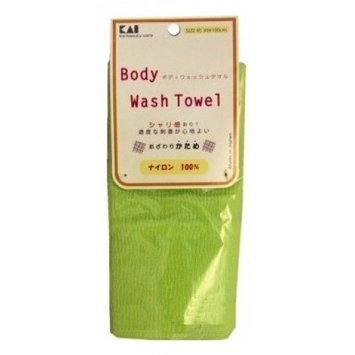 Kai Body Wash Towel Мочалка для тела жесткая салатовая