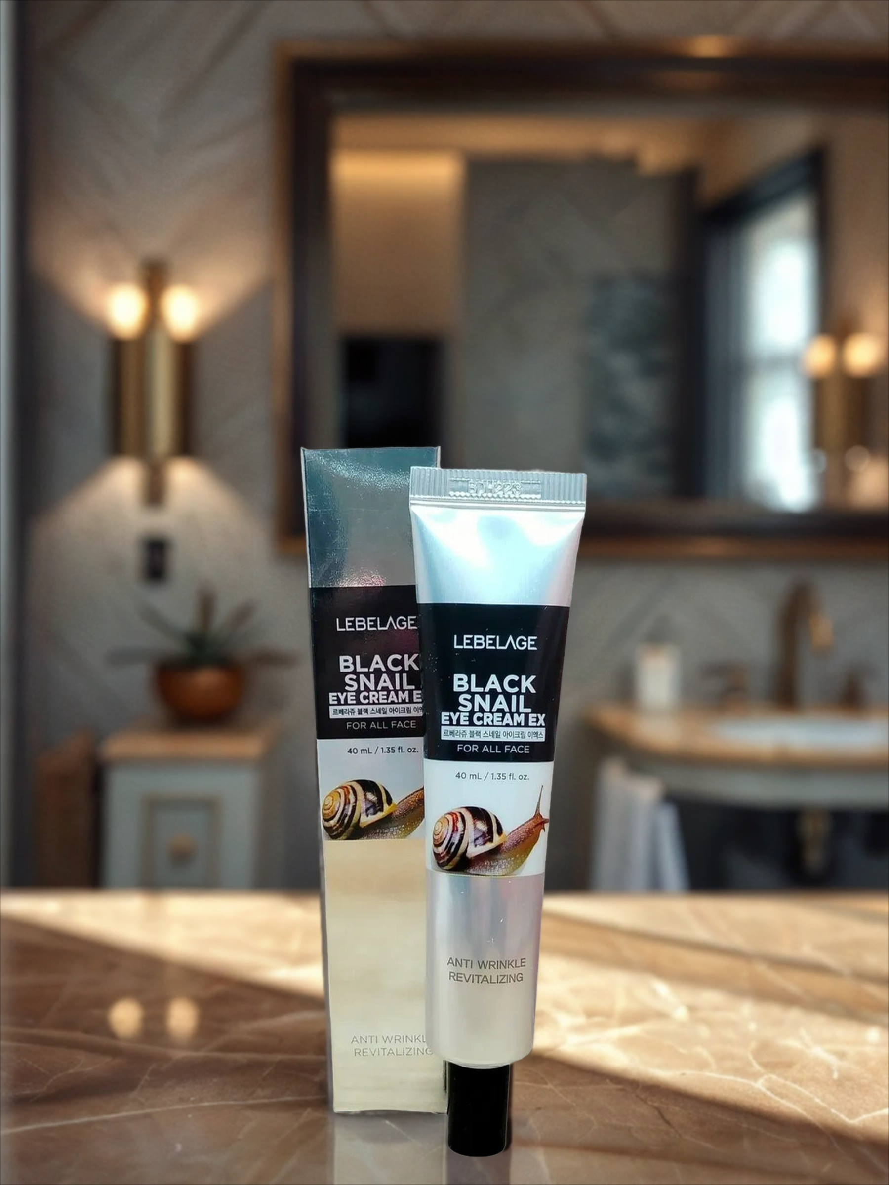 Lebelage Eye Cream EX Black Snail Крем для области вокруг глаз с муцином черной улитки 40 мл