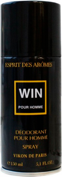 Новая Заря Vikon De Paris Win Pour Homme Дезодорант аэрозольный парфюмированный для мужчин Победитель 150 мл