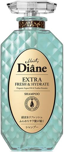 Moist Diane Extra Fresh & Hydrate Шампунь кератиновый без силиконона и сульфатов с аргановым маслом Свежесть и увлажнение 450 мл