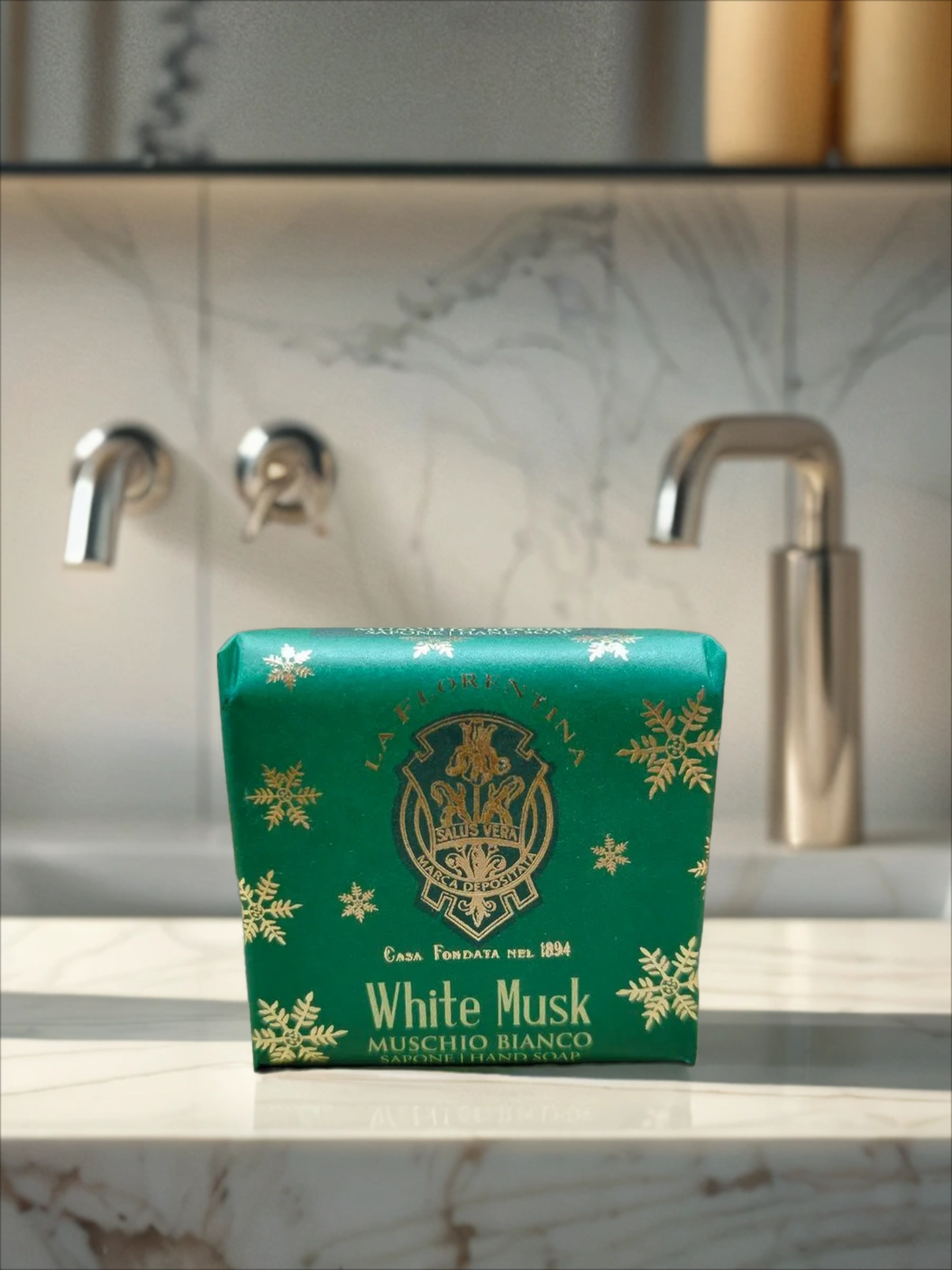 La Florentina Bar Soap White Musk Мыло натуральное на основе масел ши и оливы Белый мускус 106 гр