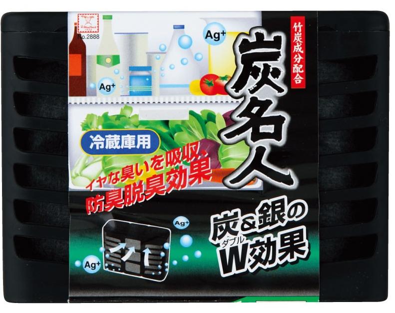 Kokubo Поглотитель неприятных запахов для холодильника угольный быстродействующий 60 гр