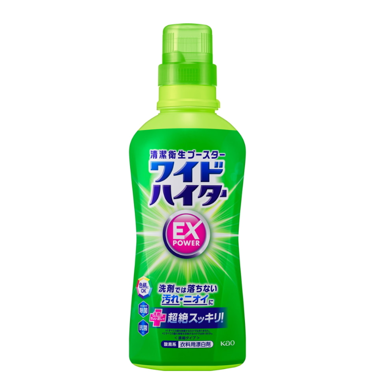 Kao Wide haiter EX Power Кислородный отбеливатель-пятновыводитель для цветного белья 560 мл