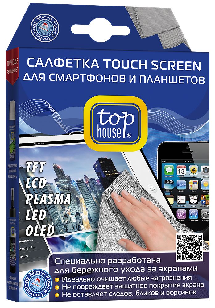Top House Салфетка Touch Screen смартфонов и планшетов 15*20 см