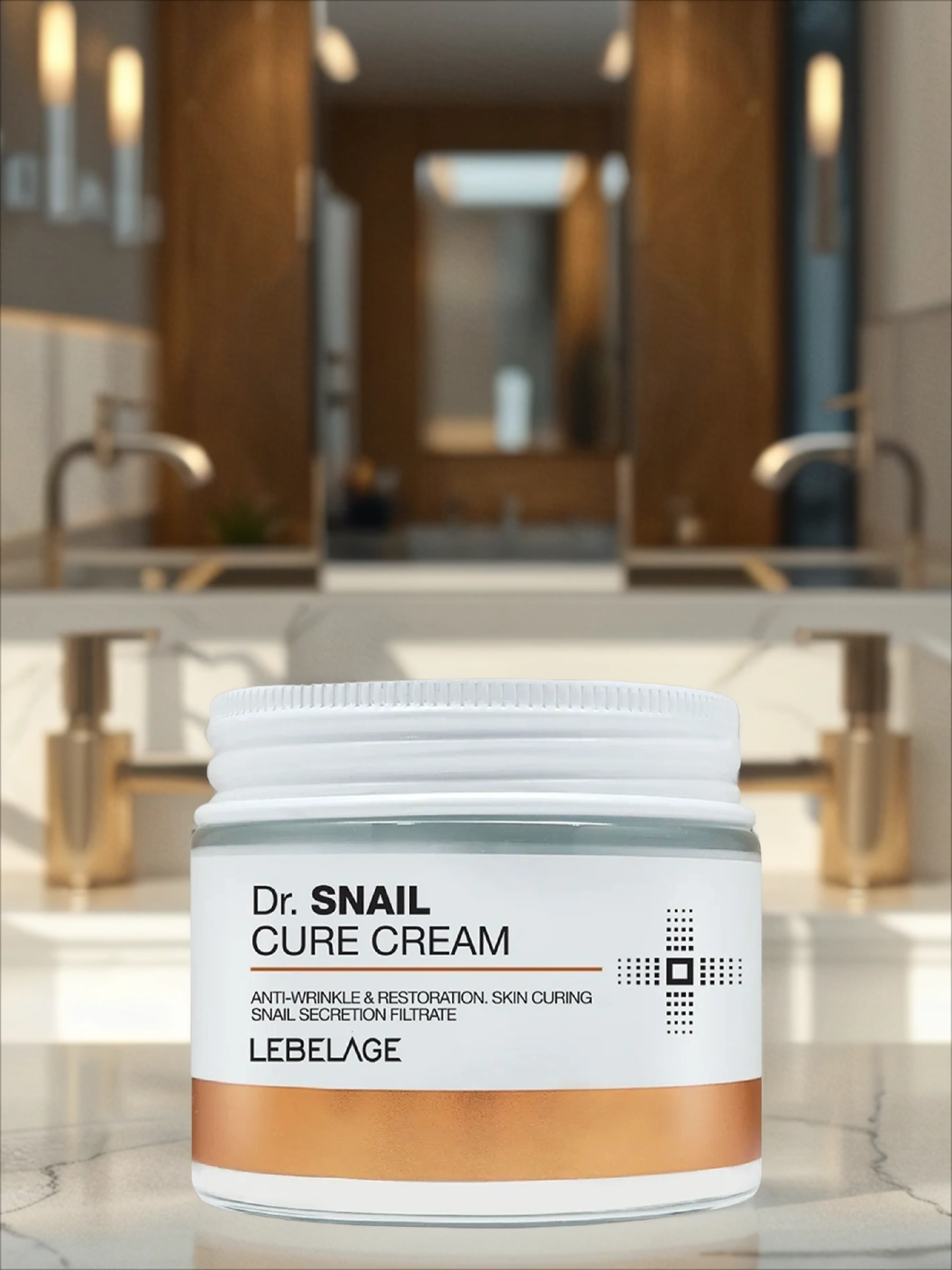 Lebelage Cure Cream Dr. Snail Крем для лица восстанавливающий с муцином улитки 70 мл