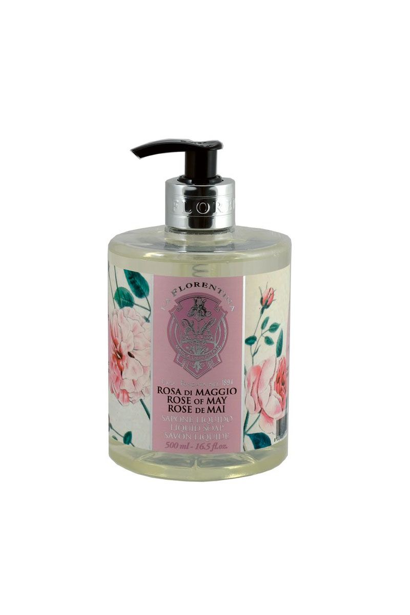 La Florentina Liquid Soap Rose of May Жидкое мыло с оливковым маслом и экстрактом майской розы 500 мл