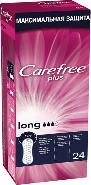 CareFree Plus Long Прокладки ежедневные 24 шт