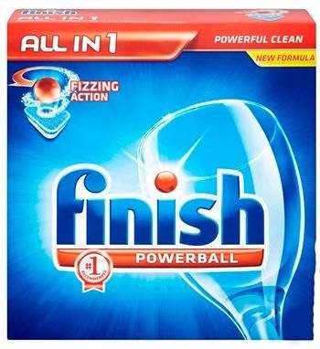 Finish Powerball All in 1 Max Таблетки для посудомоечной машины 50 шт в zip-пакете