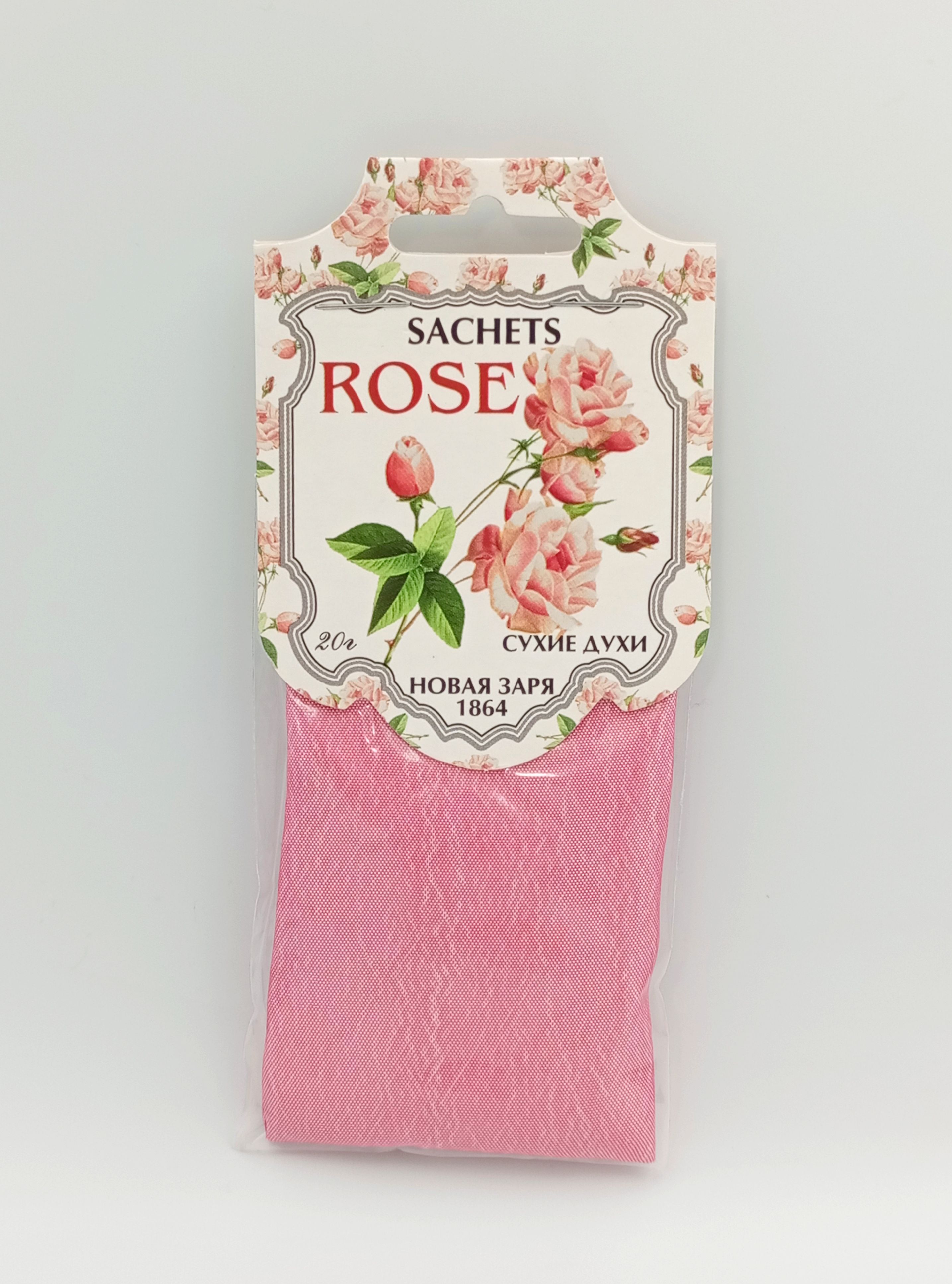 Новая Заря Sachets Rose Сухие духи-саше для шкафов и помещений Роза 20 гр