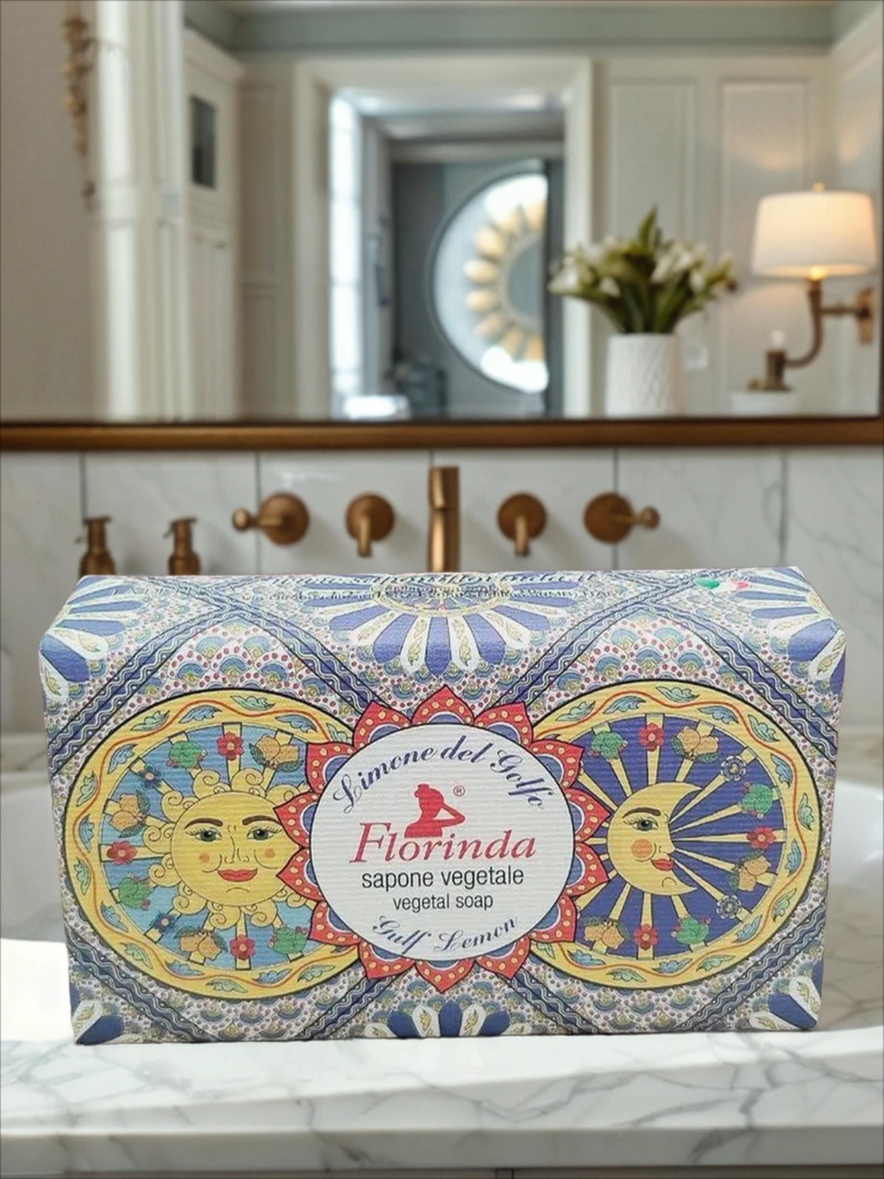 Florinda Vegetal Soap Gulf Lemon Мыло натуральное на основе растительных масел Лимонная бухта 200 гр