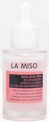 La Miso AHA-BHA-PHA Ампульная сыворотка обновляющая с кислотами 30 мл