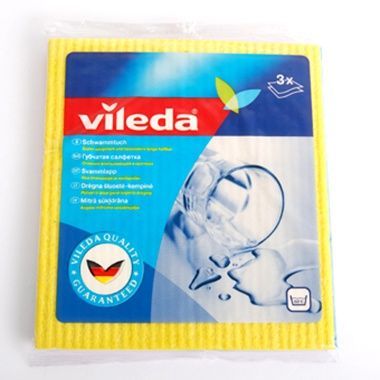 Vileda Губчатые салфетки целлюлозные 3 шт