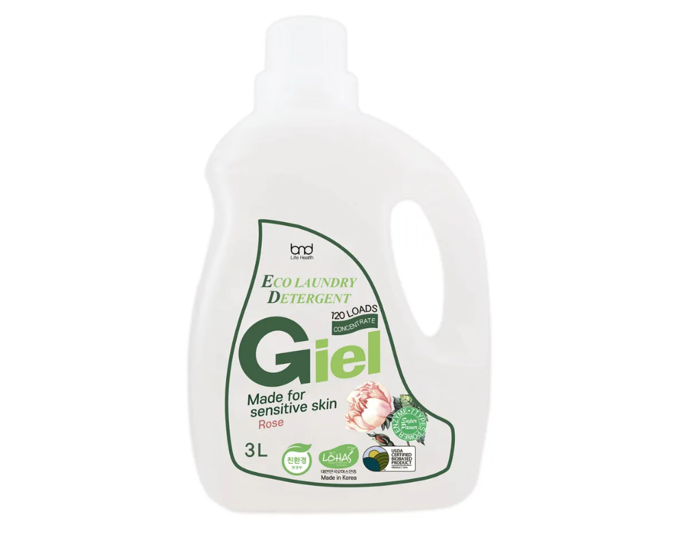 B&D GIEL Super Power Rose Эко гель для стирки концентрированный для чувствительной кожи с ароматом розы 3 л на 120 стирок
