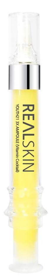 Real Skin Youth21 3X Ampoule (Vitamin Cocktail) Высококонцентрированная увлажняющая сыворотка для лица c 7 витаминами 12 мл