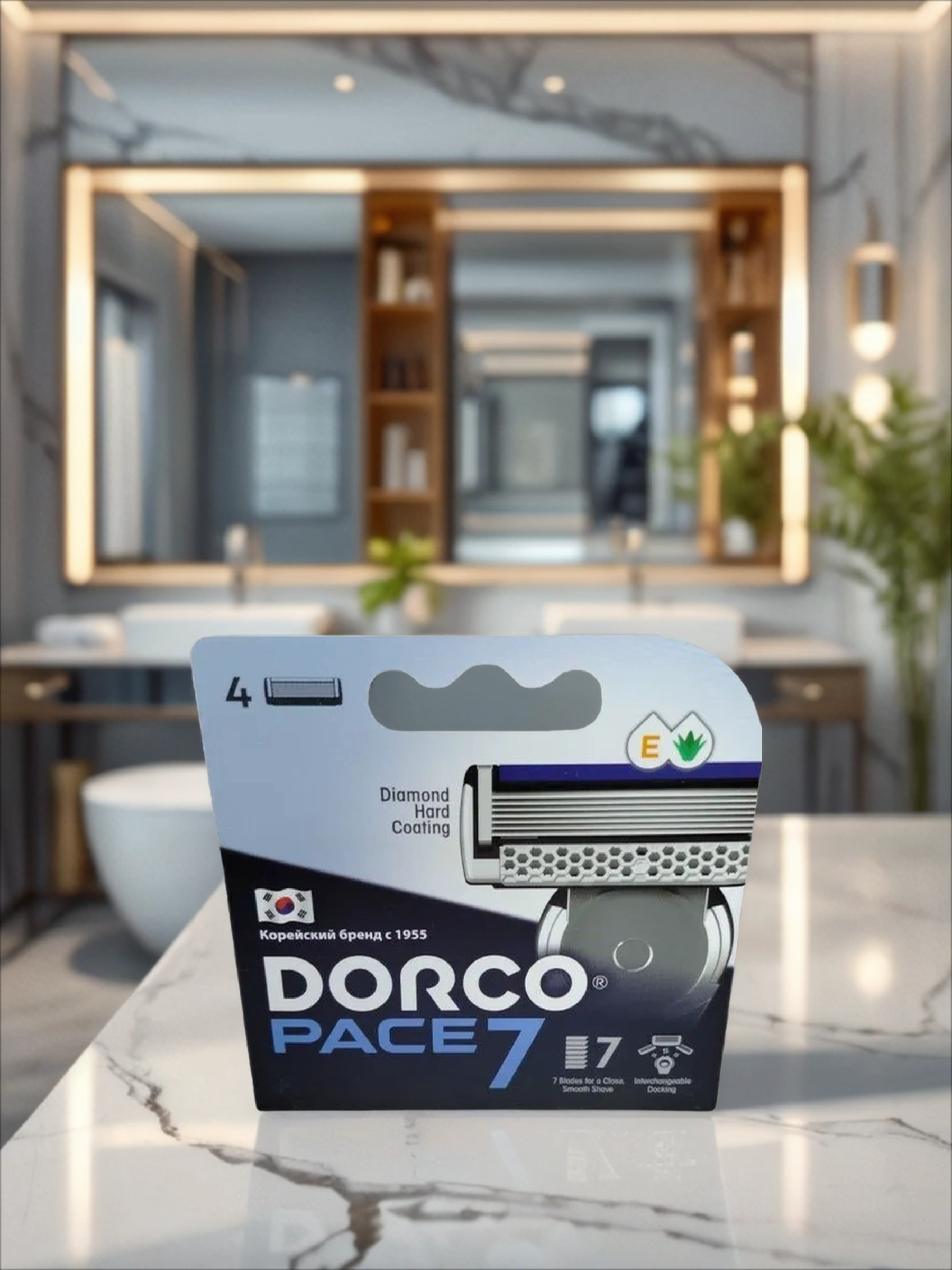 Dorco PACE 7 Сменные лезвия для бритвенного станка 4 шт