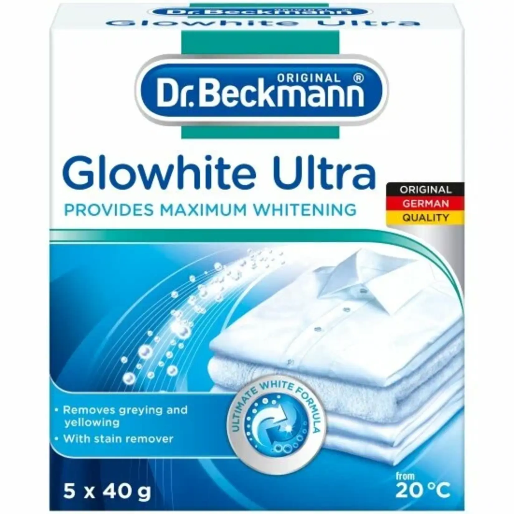 Dr. Beckmann Супер отбеливатель 5 пакетиков по 40 гр в коробке