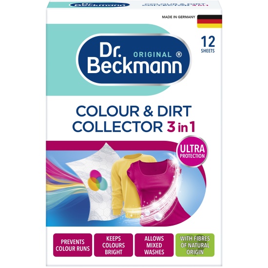 Dr. Beckmann Ловушки для цвета и грязи 3 в 1 12 шт