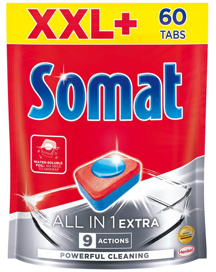Somat All in 1 Extra Таблетки для посудомоечных машин 60 шт