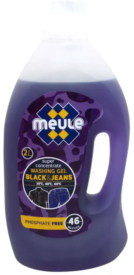 MEULE Концентрированный гель для стирки из джинсовых и черных тканей BLACK & JEANS 2 л на 40 стирок /8