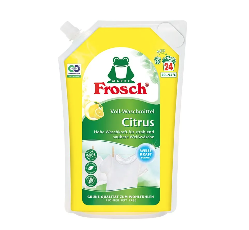 Frosch Жидкое средство для стирки Лимон 1.8 л в мягкой упаковке