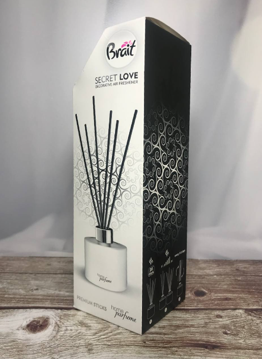 Brait Home Perfume Premium Sticks Secret Love Декоративный премиальный освежитель воздуха с палочками Серкетная любовь 100 мл