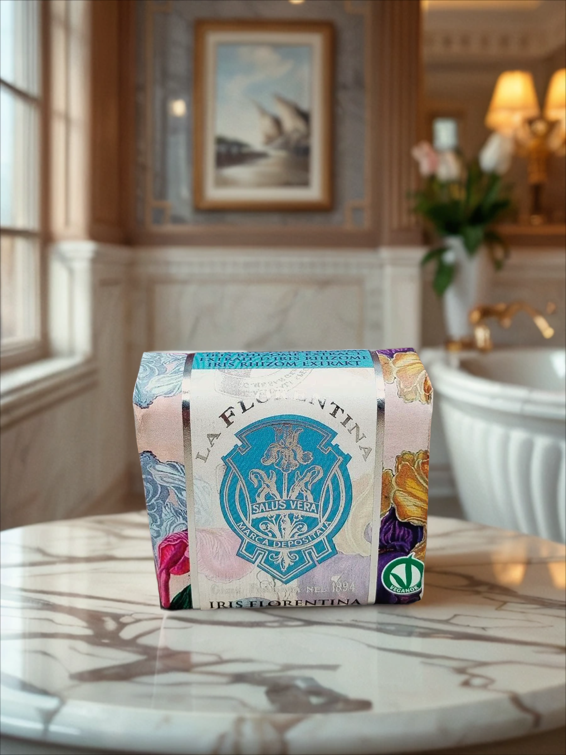 La Florentina Bar Soap Florentina Iris Мыло натуральное на основе масел ши и оливы с экстрактами Флорентийского ириса 106 гр