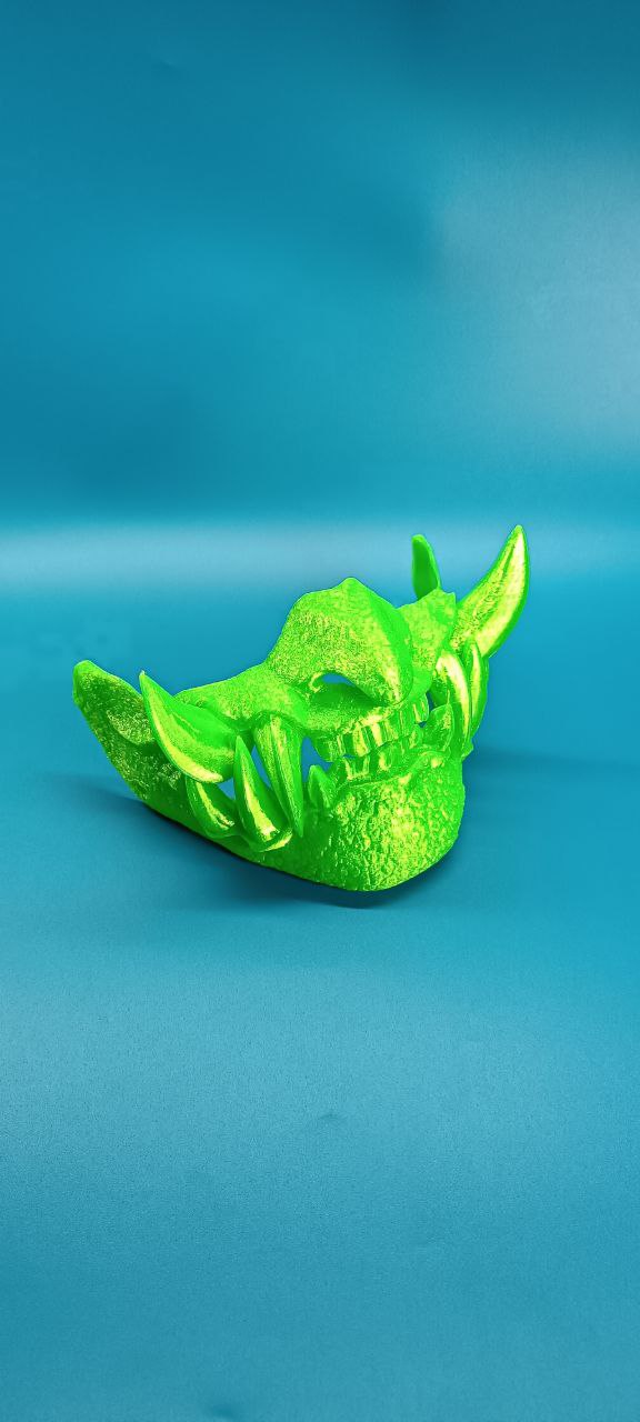 POAC Маска Гоблин Ярко-зеленая флуоресцентная