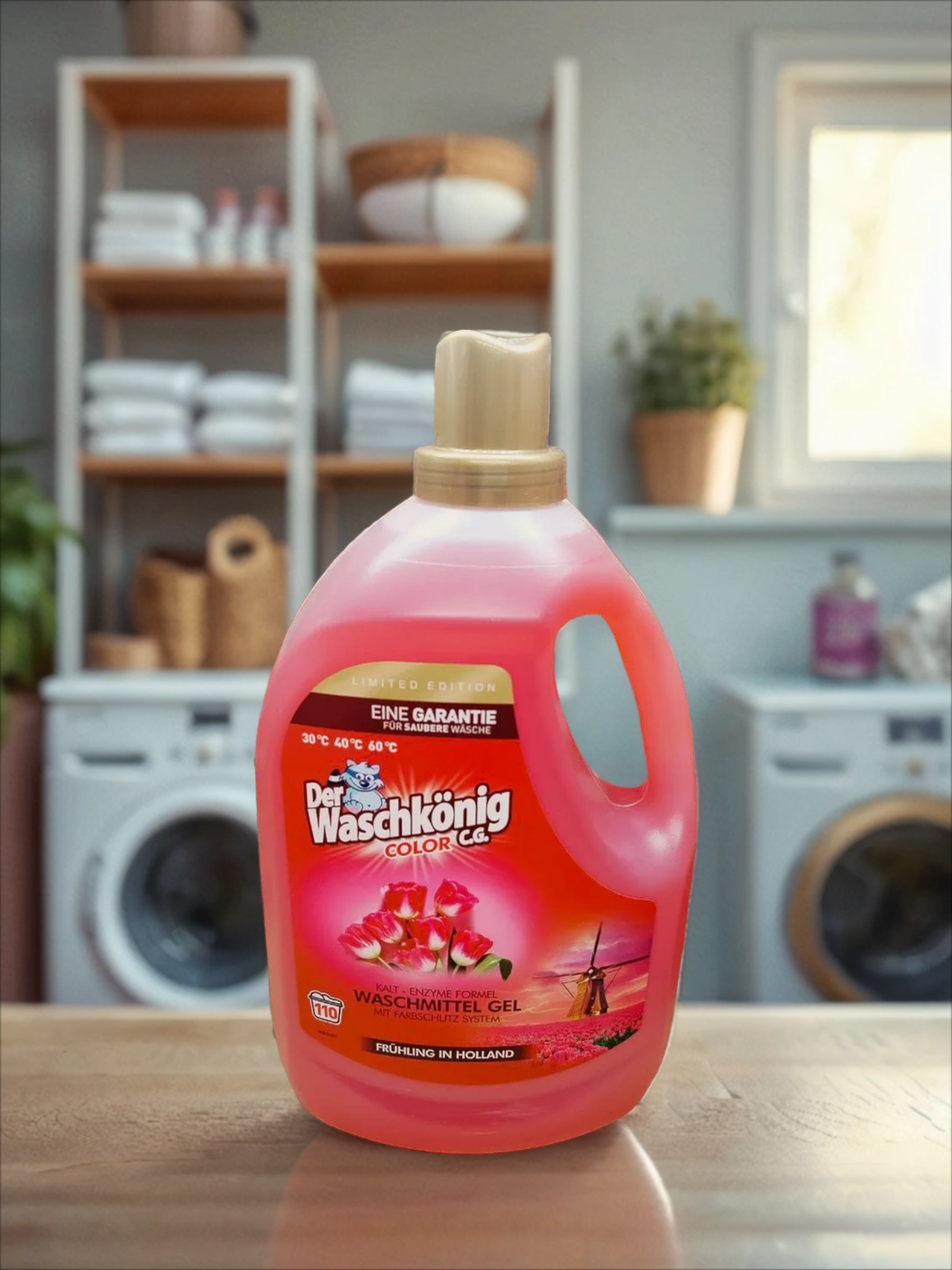 Der Waschkonig C.G. Waschmitel Gel Color Fruhling in Holland Гель для стирки цветных тканей Весна в Голландии 3,305 л на 110 стирок